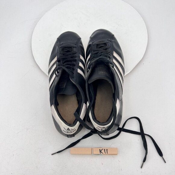 Vintage Adidas Brasil  Men’s Sz 6.5 Black Football Shoe Made in France - Picture 15 of 16